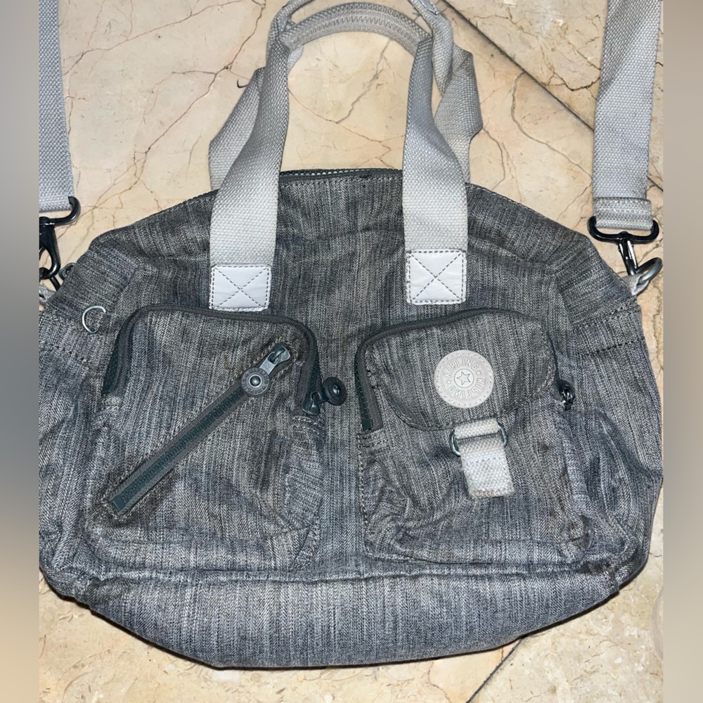 Grey Kipling Bag With Multiple Pockets - image 1